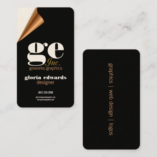 Grafikdesignerkarte Visitenkarte (Vorne/Hinten)