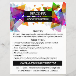 Grafikdreieck-Design, Grafikdesign-Werbung Flyer