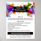 Grafikdreieck-Design, Grafikdesign-Werbung Poster (Vorne)