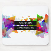 Grafikdreieck-Design, Grafikdesigner Mousepad (Vorne)