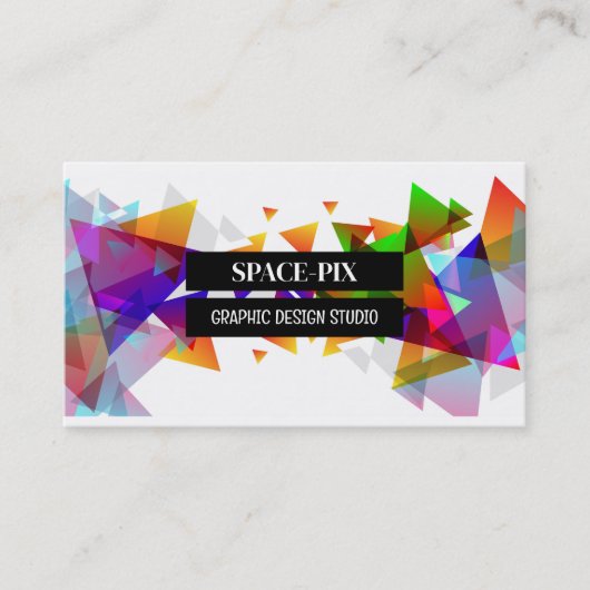 Grafikdreieck-Design, Grafikdesigner Visitenkarte (Vorderseite)