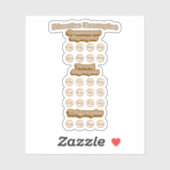 Grafiken, Trigraphen, die englische Phonics lernen Aufkleber (Blatt)