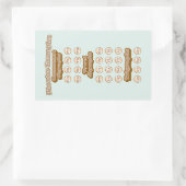 Grafiken, Trigraphen, die englische Phonics lernen Rechteckiger Aufkleber (Tasche)