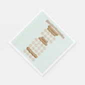 Grafiken, Trigraphen, die englische Phonics lernen Serviette (Ecke)