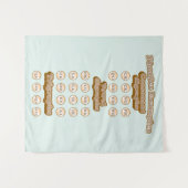 Grafiken, Trigraphen, die englische Phonics lernen Wandteppich (Vorderseite (Horizontal))