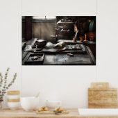 Grafiker - In der Druckerei Poster (Küche)