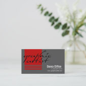 Grafiker Visitenkarte (Stehend Vorderseite)