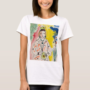 Grafikfarbe Aquarell, Fantasiefrau T-Shirt