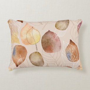 Grafikfarbenleaf-Autumn Design Dekokissen
