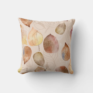 Grafikfarbenleaf-Autumn Design Kissen