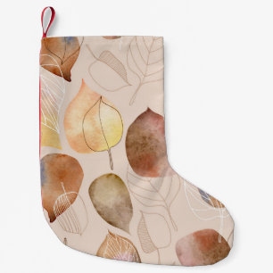 Grafikfarbenleaf-Autumn Design Kleiner Weihnachtsstrumpf