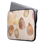 Grafikfarbenleaf-Autumn Design Laptopschutzhülle (Vorderseite Links)