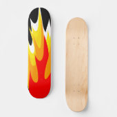 Grafikflammskateboard Skateboard (Vorderseite)