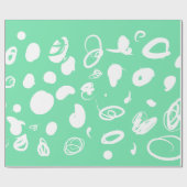 Grafikfleckenpapier Geschenkpapier (Flach)