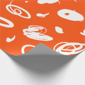 Grafikfleckenpapier Geschenkpapier (Ecke)