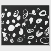 Grafikfleckenpapier Geschenkpapier (Flach)