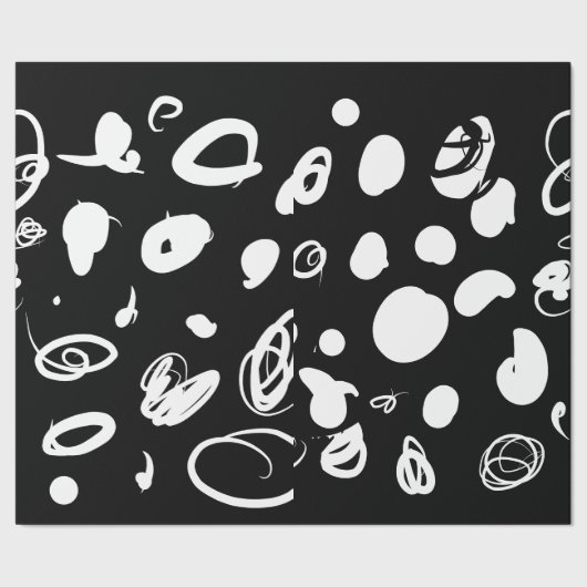 Grafikfleckenpapier Geschenkpapier (Saum)