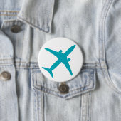 Grafikflugzeug in Aqua Blue Button (Beispiel)
