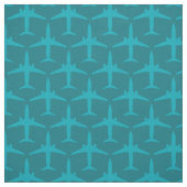 Grafikflugzeug in Aqua Blue Stoff (Muster)