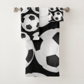 Grafikfußballmuster Badhandtuch Set (Insitu)