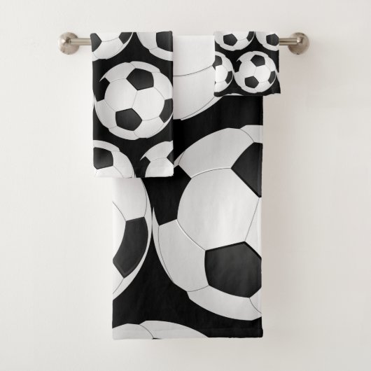 Grafikfußballmuster Badhandtuch Set (Insitu)