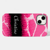 Grafikgehäuse mit rosa Case-Mate iPhone hülle (Rückseite (Horizontal))