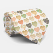 Grafikherzen moderner Trend Krawatte (Gerollt)