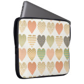 Grafikherzen moderner Trend Laptopschutzhülle (Vorne Rechts)