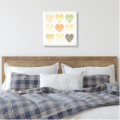 Grafikherzen moderner Trend Leinwanddruck (Insitu (Schlafzimmer))
