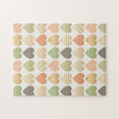 Grafikherzen moderner Trend Puzzle (Horizontal)