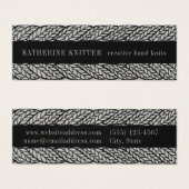 GRAFIKKABEL STRICK 3x1 Mini-Visitenkarte (Vorne & Hinten)