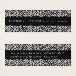 GRAFIKKABEL STRICK 3x1 Mini-Visitenkarte