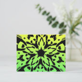 Grafikkarte Blume Postkarte (Stehend Vorderseite)