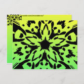 Grafikkarte Blume Postkarte (Vorne/Hinten)