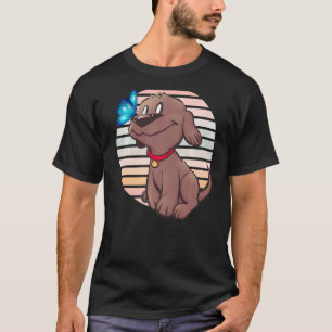 Grafikkarte der weiblichen Schmetterlingshunde Mam T-Shirt