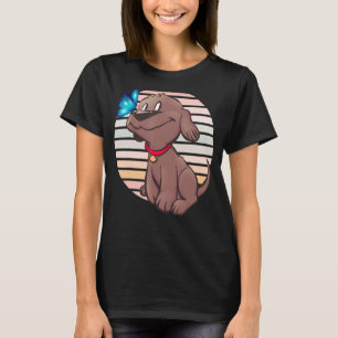 Grafikkarte der weiblichen Schmetterlingshunde Mam T-Shirt
