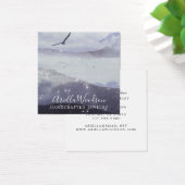 Grafikkarte für abstrakte blaue Formen, Schmuckdes (Schreibtisch)