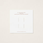 Grafikkarte für abstrakte Haarklammern (Rückseite)