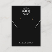 Grafikkarte für berufliche Schmuckohrringe Telefonnummerkarte (Vorderseite)