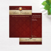 Grafikkarte für das Muster "KirschDamaskus" (Schreibtisch)