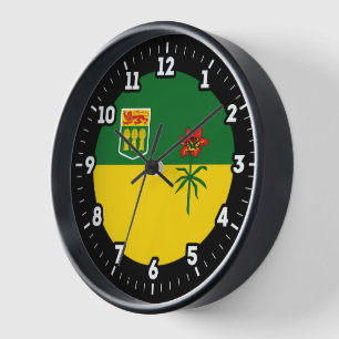 Grafikkarte für das Saskatchewan-Flag Uhr