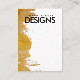 Grafikkarte für den Spritzer mit Goldfarbe Visitenkarte