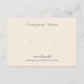 Grafikkarte für Designer Begleitkarte (Rückseite)