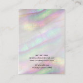 Grafikkarte für die Muschel Visitenkarte (Rückseite)