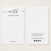 Grafikkarte für die Schreibsignatur (Vorne & Hinten)