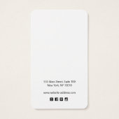 Grafikkarte für die Schreibsignatur (Rückseite)