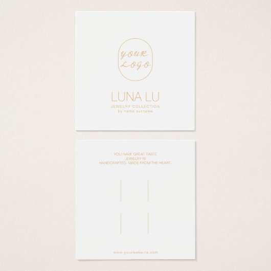 Grafikkarte für Minimalistische Haarklammern (Vorne & Hinten)