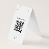 Grafikkarte für Minimalistische Ohrringe und Netzk Visitenkarten (Rückseite)