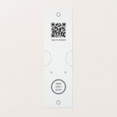 Grafikkarte für Minimalistische Ohrringe und Netzk Visitenkarten (Außenseite Aufgefaltet)