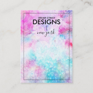 Grafikkarte für Wasserfarben Visitenkarte